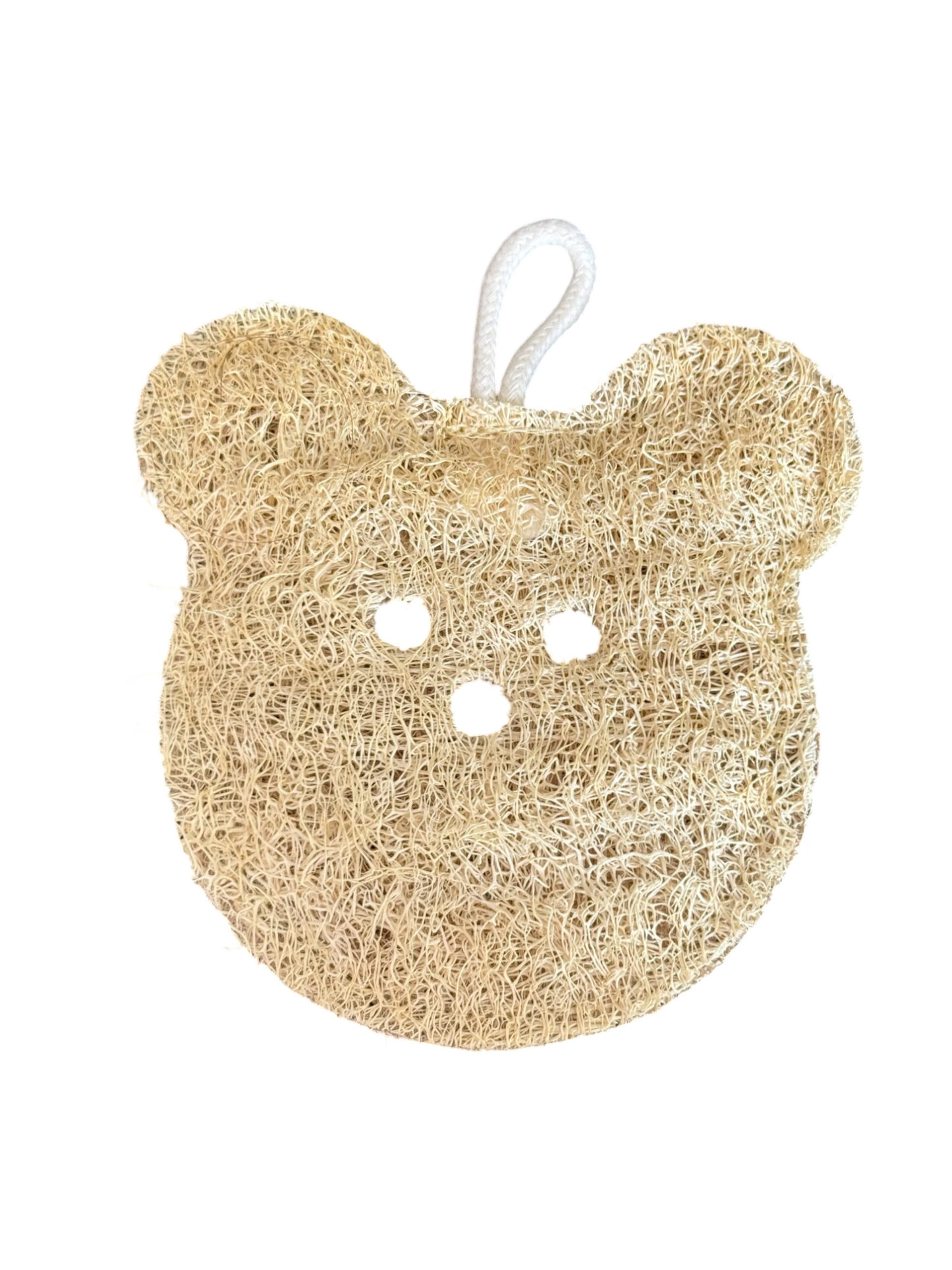 Exfoliating Body Scrubbers,All Natural Bear Shape Loofah Sponges (2 Pack)