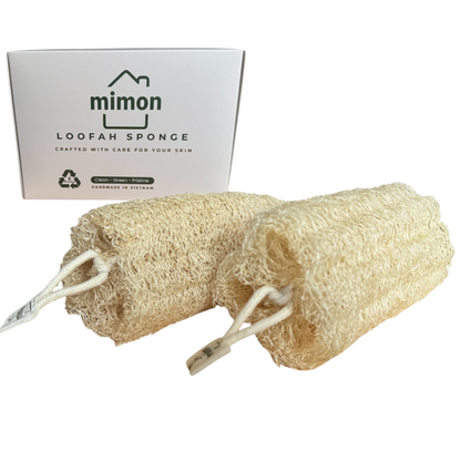Exfoliating Body Scrubbers,All Natural Loofah Sponges (2 Pack)
